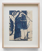 Richard Diebenkorn / 
Untitled (CR 1457), 1955 / 
ink on paper / 
11 x 8 1/2 in. (27.9 x 21.6 cm) / 
Framed: 16 3/8 x 13 5/8 in. (42.2 cm) / 
© Richard Diebenkorn Foundation