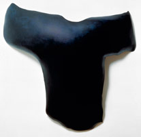 Peter Shelton / 
Blackshirt, 1985 / 
mixed media / 
50 x 60 in. (127 x 152.4 cm) / 
Private collection