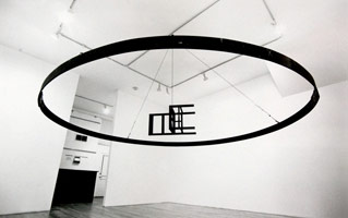 Bruce Nauman / 
South American Circle, 1981 / 
steel and cast iron / 
14 feet diameter / 
Private collection