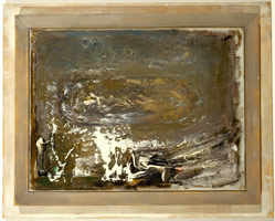 Jake Berthot / 
John’s Painting, 1985 / 
oil on linen / 
9 x 12 in (22.9 x 30.5 cm)