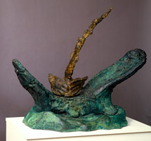 Barry Flanagan / 
The Lack of Civility, 1982 / 
bronze / 
26 3/4 x 31 3/4 x 18 in (67.9 x 80.6 x 45.7 cm) / 
Private collection