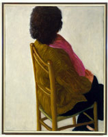 Avigdor Arikha / 
Waiting, 1985 / 
oil on canvas / 
36 1/4 x 28 3/4 in (92 x 73 cm)