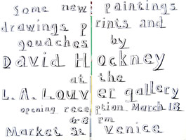 David Hockney announcement, 1994