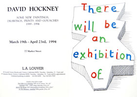 David Hockney announcement, 1994