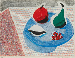 David Hockney / 
The Round Plate, April 1986, 1986 / 
home made print / 
8 1/2 x 11 in (21.6 x 27.9 cm)
Edition of 46