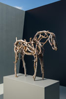 Deborah Butterfield / 
Okalani, 2015 / 
bronze / 
37 1/2 x 45 x 12 in. (95.3 x 114.3 x 30.5 cm)