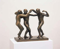 Edgard de Souza / 
Untitled (dancers), 2005 / 
      bronze (ed. 2/10) / 
      10 5/8 x 10 5/8 x 5 1/8 in. (27 x 27 x 13 cm)