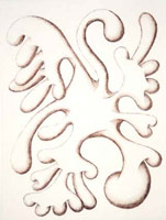 Edgard de Souza / 
Untitled, 2004 / 
      Sepia pencil on paper / 
      12 5/8 x 9 3/8 in. (32 x 24 cm) / 
Private collection