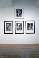 Georg Baselitz installation photography, 1989