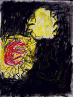 Georg Baselitz  / 
Untitled (23.VI.88), 1988 / 
      pastel and charcoal on paper / 
      Paper: 30 x 23 in. (76.2 x 58.4 cm) / 
      Framed: 37 x 29 3/4 in. (94 x 75.6 cm)
