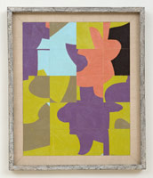Frederick Hammersley / 
Bertha, #10c 1965 / 
oil on chipboard panel / 
21 1/2 x 17 1/4 in. (54.6 x 43.8 cm) / 
framed: 26 x 22 in. (66 x 55.9 cm)