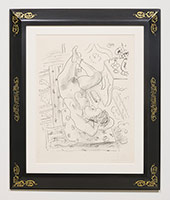 Henri Matisse / 
Nu renverse pres d'une Table Louis XV, 1929 / 
lithograph on Arches wove paper / 
image: 22 x 18 1/16 in. (55.9 x 46 cm) / 
frame: 36 1/2 x 30 3/8 in. (92.7 x 77.2 cm)