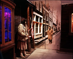 The Hoerengracht, 1983 - 1988 / 
mixed media tableau / 
120 x 520 x 280 in (304.8 x 1320.8 x 711.2 cm)