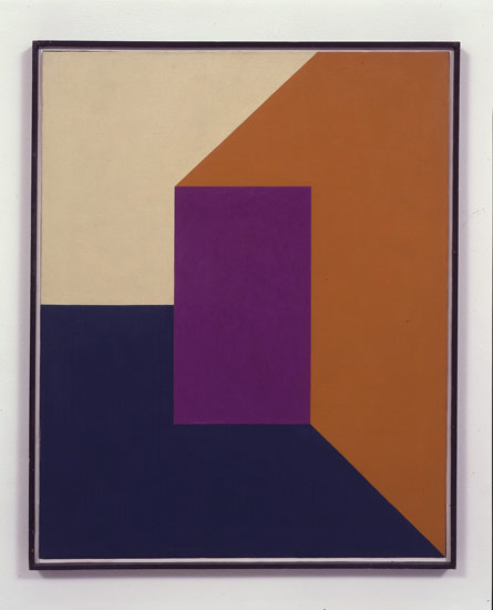 Frederick Hammersley / 
On In, 1961 / 
oil on linen / 
30 x 24 in (76.2 x 61 cm)