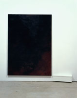 Untitled (Moon Series, MNmm 10), 1998 / 
oil on canvas & wood / 
54 x 75 in (137.2 x 190.5 cm)
82 1/2 x 78 1/2 x 6 3/4 in (209.6 x 199.4 x  cm) overall