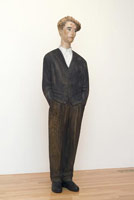 Katsura Funakoshi / 
      A Silent Mirror, 1989 / 
      painted camphor wood and marble / 
      69
      1/4 in. (175.9 cm) / 
      Private collection