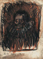From Rembrandt: Portrait of Margaretha de Geer / 
      Black and coloured chalks on paper / 
      38 x 28 cm