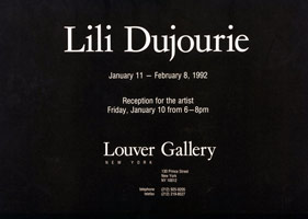 Lili Dujourie announcement, 1992