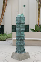 Michael C. McMillen / 
Time Tower, 1995 / 
cast bronze / 
81 1/2 x 17 x 16 in (207.01 x 43.18 x 40.64 cm) 
