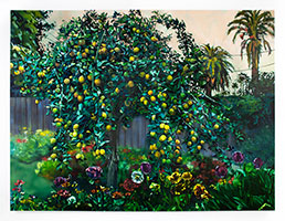 Rebecca Campbell / 
California Love, 2023 / 
oil on canvas / 
80 x 106 in. (203.2 x 269.2 cm)