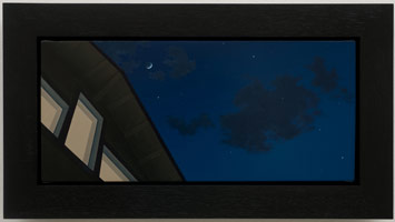 Sandra Mendelsohn Rubin / 
Studio Window, Study, 2008 / 
8 x 17 in (20.32 x 43.18 cm) / 
oil on polyester.