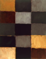 Sean Scully / 
Big Grey Robe, 2002 / 
oil on linen / 
90 x 72 in (228.6 x 182.9 cm) / 
Private collection