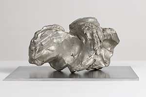 Sui Jianguo / 
Planting Trace -- Matter 10, 2018 / 
galvanized photosensitive resin 3D printing / 
10 3/4 x 21 x 13 in. (27.3 x 53.3 x 33 cm)