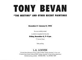 Tony Bevan announcement, 1992