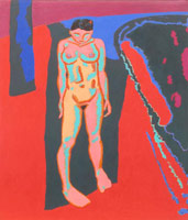 William Brice / 
Untitled (Malibu Figure), 1968 / 
oil on canvas / 
69 1/2 x 59 in (176.5 x 149.9 cm)