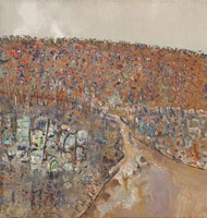 Fred Williams / 
River Gorge, 1977 / 
      oil on canvas / 
      42 x 39 7/8 in. (106.7 x 101.3 cm)
