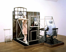 Edward & Nancy Reddin Kienholz / 
Bout Round Eleven, 1982 / 
mixed media assemblage / 
90 x 97 x 92 in. (228.6 x 246.38 x 233.68 cm) / 
Private collection
