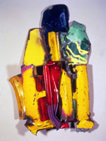 John Chamberlain / 
Crown Top, 1982 / 
painted and chromium plated steel / 
38 x 28 x 8 in.(96.52 x 71.12 x 20.32 cm) / 
Private collection