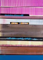 Juan Uslé / 
Sueño de Salomón 1, 2008 / 
vinyl, dispersion and dry pigment on canvas / 
22 x 16 in (55.9 x 40.6 cm) / 
Private collection 