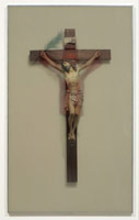 Nancy Reddin Kienholz / 
Santa Christ, March 5, 2007 / 
lenticular (mixed media) / 
57 1/2 x 35 x 1 in (146.1 x 88.9 x 2.5 cm)
