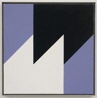 Frederick Hammersley / 
Biased, 1978 / 
oil on linen / 
24 x 24 in (61 x 61 cm) / 
framed: 25 x 25 in. (63.5 x 63.5 cm)
