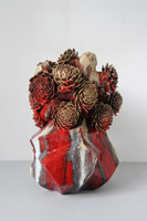 Matt Wedel / 
flower tree, 2011 / 
fired clay and glaze / 
22 x 16 x 15 in (55.9 x 40.6 x 38.1 cm)