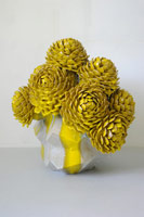 Matt Wedel / 
flower tree, 2011 / 
fired clay and glaze / 
24 x 23 x 19 1/2 in (61 x 58.4 x 49.5 cm) / 
Private collection