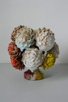 Matt Wedel / 
flower tree, 2011 / 
fired clay and glaze / 
12 x 11 x 11 in (30.5 x 27.9 x 27.9 cm)