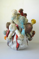 Matt Wedel / 
flower tree, 2011 / 
fired clay and glaze / 
36 1/2 x 26 x 26 in (92.7 x 66 x 66 cm)