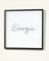 Nancy Reddin Kienholz / 
Boogie Woogie, February 2008 / 
lenticular (mixed media) / 
18 x 18 in. (45.7 x 45.7 cm)