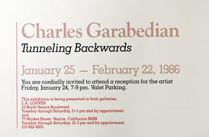 Charles Garabedian announcement, 1986
