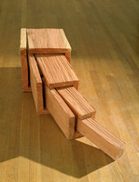 Extended Cube, 1987 / 
redwood / 
13 1/2 x 52 x 16 in (34.3 cm x 132.1 x 40.6 cm)