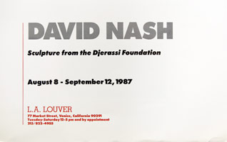 David Nash announcement, 1987