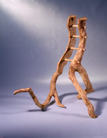 Small Napa Ladders (Part 1), 1990 / 
live oak / 
22 x 38 x 41 in (55.9 x 96.5 x 104.1 cm) / 
Private collection