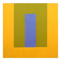Frederick Hammersley / 
Conjugate, 1973-74 / 
oil on linen / 
18 x 18 in (45.7 x 45.7 cm)