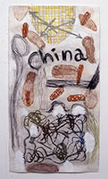 Charles Garabedian / 
Henry Inn no. 8, 1999 / 
acrylic on paper / 
26 x 14 in (66 x 35.6 cm)