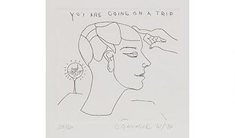 Charles Garabedian / 
You Are Going on a Trip, 1980 / 
Etching / 
SBMA, Gift of Stephen Acronico