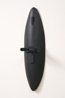 Ben Jackel / 
Ironclad 1, 2004 / 
      stoneware, acrylic / 
      36 x 10 x 9 in. (91.4 x 25.4 x 22.9 cm) / 
      Private collection