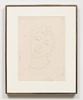 Henri Matisse / 
Martiniquaise, 1946 / 
etching and drypoint / 
image: 12 5/8 x 9 7/8 in. (32 x 25 cm) / 
framed: 19 1/2 x 15 5/8 in. (49.5 x 39.7 cm) / 
Edition of 25, Artist's Proof