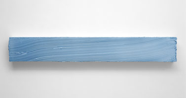 Jason Martin / 
Oriel, 2004 / 
oil on aluminum / 
11 3/4 x 70 3/4 in (30 x 180 cm) / 
Private collection
